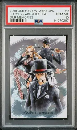 PSA10 One Piece Wafer Card Lucci Kaku Kalifa - Image 4