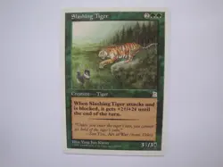 Slashing Tiger - EX - Portal Three Kingdoms - MTG Magic the Gathering P3K - Image 1