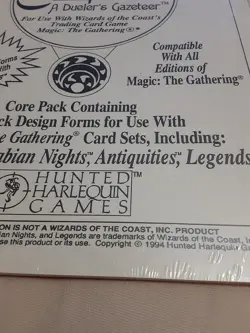 Mtg THE MYSTICAL COMPANION A DUELER'S GAZETEER SEALED 1994 Hunted Harlequin - Image 3