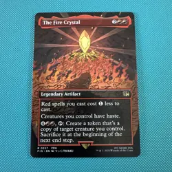 The Fire Crystal Borderless MTG Final Fantasy 0337 Non Foil Near Mint - Image 1