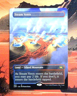 MTG Steam Vents (Borderless) Regular UNF 283 NM R - Image 1