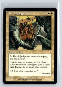 (2X) Harsh Judgment Invasion Rare - MTG Magic the Gathering Card - Image 1