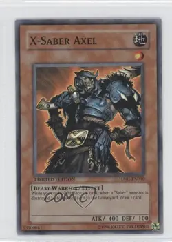 X-Saber Axel Limited Edition YuGiOh Hidden Arsenal 1 #HA01-EN010 2009 0e1 - Image 1