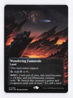 Wandering Fumarole (Borderless) 90 (R) MTG Edge of Eternities Stellar Sights EOS - Image 1