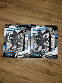 Pokemon Black Bolt Binder Only Lot Of 2 - Image 1