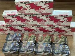 11 Pokemon White Flare ETB And 8 V Tins Lot - Image 1