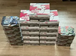 11 Pokemon White Flare ETB And 8 V Tins Lot - Image 2