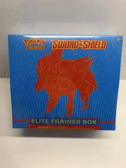 Pokemon Sword and Shield base Zamazenta Elite Trainer Box (ETB) SEALED - Image 1