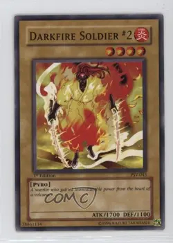 Darkfire Soldier #2 1st Ed. YuGiOh Pharaoh's Servant #PSV-045 2002 - Image 1