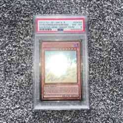 YuGiOh - Gorz The Emissary of Darkness - Ghost Rare - GLD5-EN024 (PSA 8) - Image 2