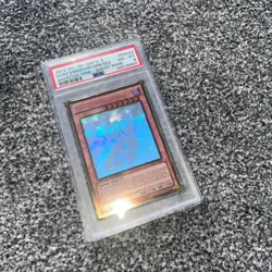 YuGiOh - Gorz The Emissary of Darkness - Ghost Rare - GLD5-EN024 (PSA 8) - Image 3