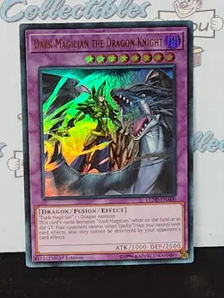Yugioh 1st Edition Dark Magician The Dragon Knight Ultra Rare Holo Trading - Image 1