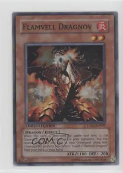 Flamvell Dragnov Limited Edition YuGiOh Hidden Arsenal 1 #HA01-EN007 2009 00em - Image 1