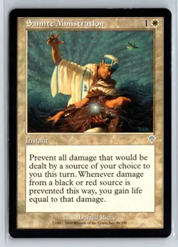 (2X) Samite Ministration Invasion Uncommon - MTG Magic the Gathering Card - Image 1