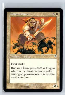 (2X) Ruham Djinn Invasion Uncommon - MTG Magic the Gathering Card - Image 3