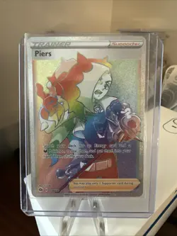 Piers 078/073 Champions Path NM Secret Rainbow Rare Full Art Pokemon Card - Image 1