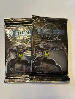 2003 FLEER Ophidian 2350 CCG Collectible Card Booster Pack FACTORY SEALED 2x - Image 1