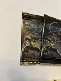 2003 FLEER Ophidian 2350 CCG Collectible Card Booster Pack FACTORY SEALED 2x - Image 3