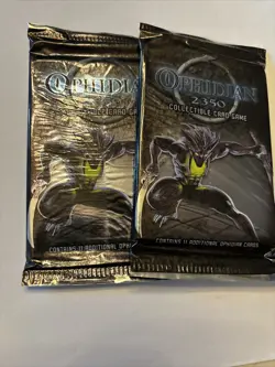 2003 FLEER Ophidian 2350 CCG Collectible Card Booster Pack FACTORY SEALED 2x - Image 4