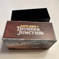 MTG Outlaws Thunder Junction EMPTY Bundle Box Magic the Gathering Card Storage - Image 1