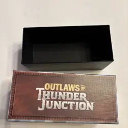 MTG Outlaws Thunder Junction EMPTY Bundle Box Magic the Gathering Card Storage - Image 2