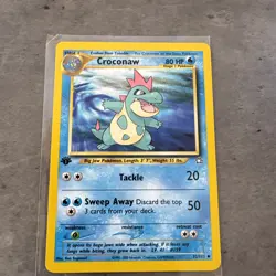 Pokemon TCG Croconaw Neo Genesis Card 32/111 1st Edition Uncommon Near Mint - Image 1