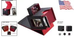 Card Deck Box for MTG Commander Fits 100 Double-Sleeved Cards Dice Tray - Image 2