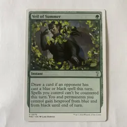 Veil Of Summer (White Border) Mystery Booster 2 Regular MTG Magic - Image 1