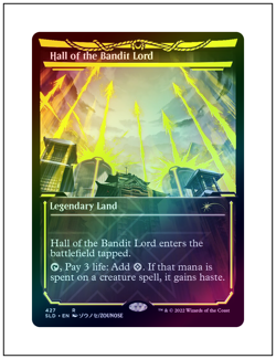 1x Hall of the Bandit Lord, Neon Yellow Foil, Secret Lair Drop, MTG NM - Image 1