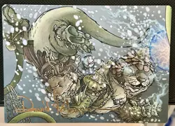 Kitsa, Otterball Elite - Gold-Stamped Signature BLB Bloomburrow ART SERIES MTG - Image 1