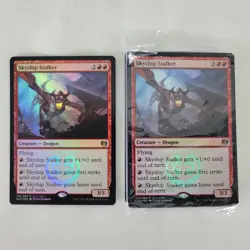 2x MTG FOIL Skyship Stalker Buy a Box Promo NM Near Mint Magic the Gathering - Image 1
