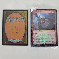 2x MTG FOIL Skyship Stalker Buy a Box Promo NM Near Mint Magic the Gathering - Image 2