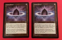 MTG Magic the Gathering Tempest Lotus Petal X2 - Image 1