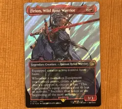 Firion, Wild Rose Warrior, R 0531, NM Surge Foil, MTG Final Fantasy II, FIN 2 - Image 1
