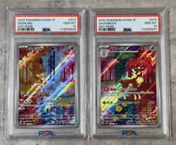 PSA 10 Deerling Sawsbuck AR SEQ set SV5M Cyber Judge Japanese Pokemon Card Game - Image 1