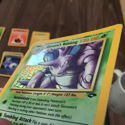 Giovanni's Nidoking - 7/132 - Holo Rare - Unlimited Edition English Pokemon LP - Image 3