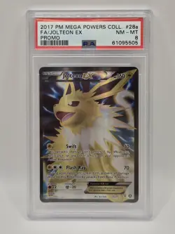 Pokemon TCG - Mega Powers Collection Promo - PSA 8 - Jolteon EX - 28a/83 ⚡ - Image 1