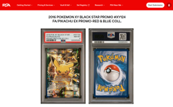 2016 Pokemon XY Black Star Promo Pikachu EX Full Art Red & Blue XY124 PSA 8 - Image 3