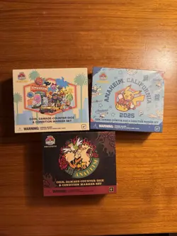 2025 Pokemon Worlds Anaheim Exclusive Coin Damage Counter Dice Marker, Set Of 3 - Image 1