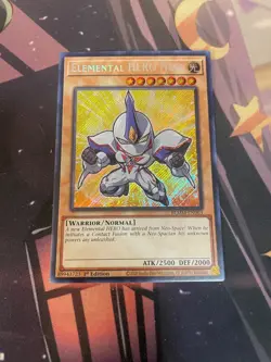 YUGIOH - ELEMENTAL HERO NEOS - SECRET RARE - BLMM - 1ST ED - NM (CHIBI) - Image 1