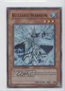 Blizzard Warrior Limited Edition YuGiOh Hidden Arsenal 1 #HA01-EN002 2009 0ah - Image 1