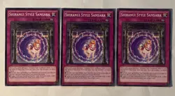 3X Yugioh! Shiranui Style Samsara - RATE-EN074 - Common - 1st Edition LP - Image 1