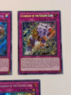 Yugioh TCG - 3x Guardian of the Golden Land - SESL-EN032 - NM - 1st Edition 2020 - Image 4