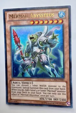 Mermail Abyssteus CBLZ-EN083 Unlimited Edition Ultra Rare LP Yugioh - Image 1