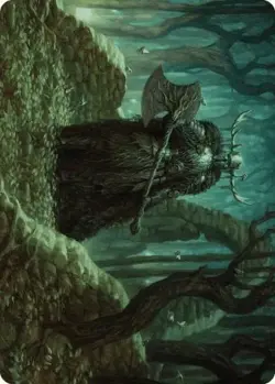 Mosswood Dreadknight Art Card [Wilds of Eldraine Art Series] Lightly Played - Image 1