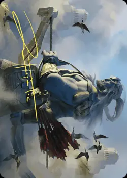 Skybeast Tracker Art Card (Gold-Stamped Signature) [Wilds of Eldraine Art Serie - Image 1