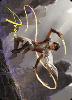 Kellan, the Fae-Blooded Art Card (Gold-Stamped Signature) [Wilds of Eldraine Ar - Image 1