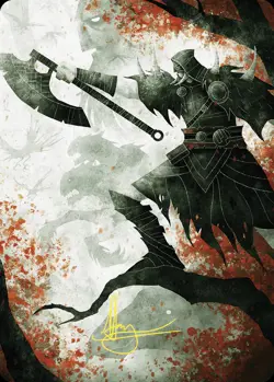 Garruk's Uprising Art Card (Gold-Stamped Signature) [Wilds of Eldraine Art Seri - Image 1