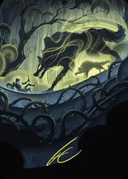 Unnatural Growth Art Card (Gold-Stamped Signature) [Wilds of Eldraine Art Serie - Image 1