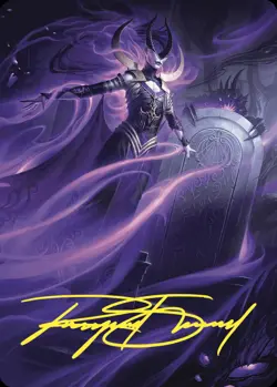 Ashiok, Wicked Manipulator Art Card (10/81) (Gold-Stamped Signature) [Wilds of - Image 1